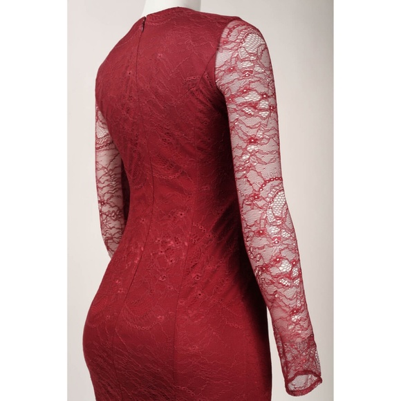 Cynthia Rowley Deep V Body Con Mini Dress (771075) - Picture 3 of 4